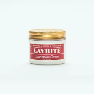 Layrite Supershine Cream jar with gold lid